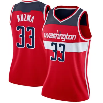 Washington Wizards Kyle Kuzma Jersey - Icon Edition - Women's Swingman Red
