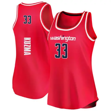 Washington Wizards Kyle Kuzma Tank Jersey - Icon Edition - Women's Fast Break Red